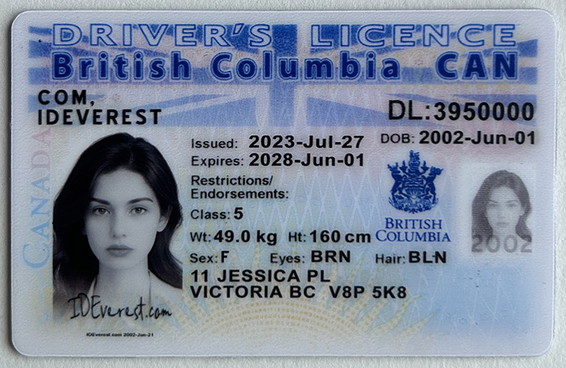 Top British Columbia Fake Id